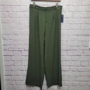 NEW Adrienne Vittadini Wide Leg Palazzo Pants Womens L Flowy Business‎ Cocktail
